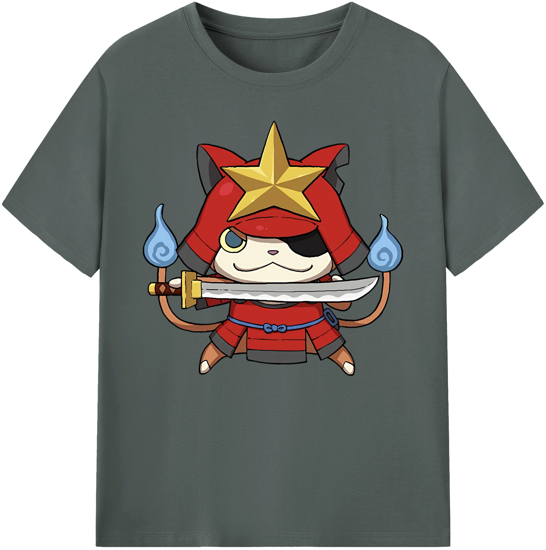 （画像用） 妖怪ウォッチ Yo-kai Watch 綿100％ メンズ半袖Tシャツ｜肌触りやわらか＆通気性